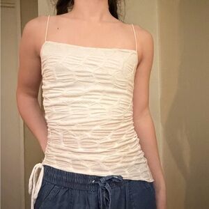 Forever 21 Cream Textured Camisole